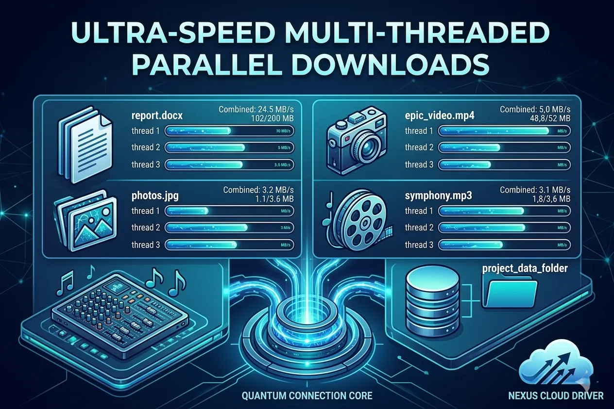 Parallel Downloads (Multiple Files at Once) 